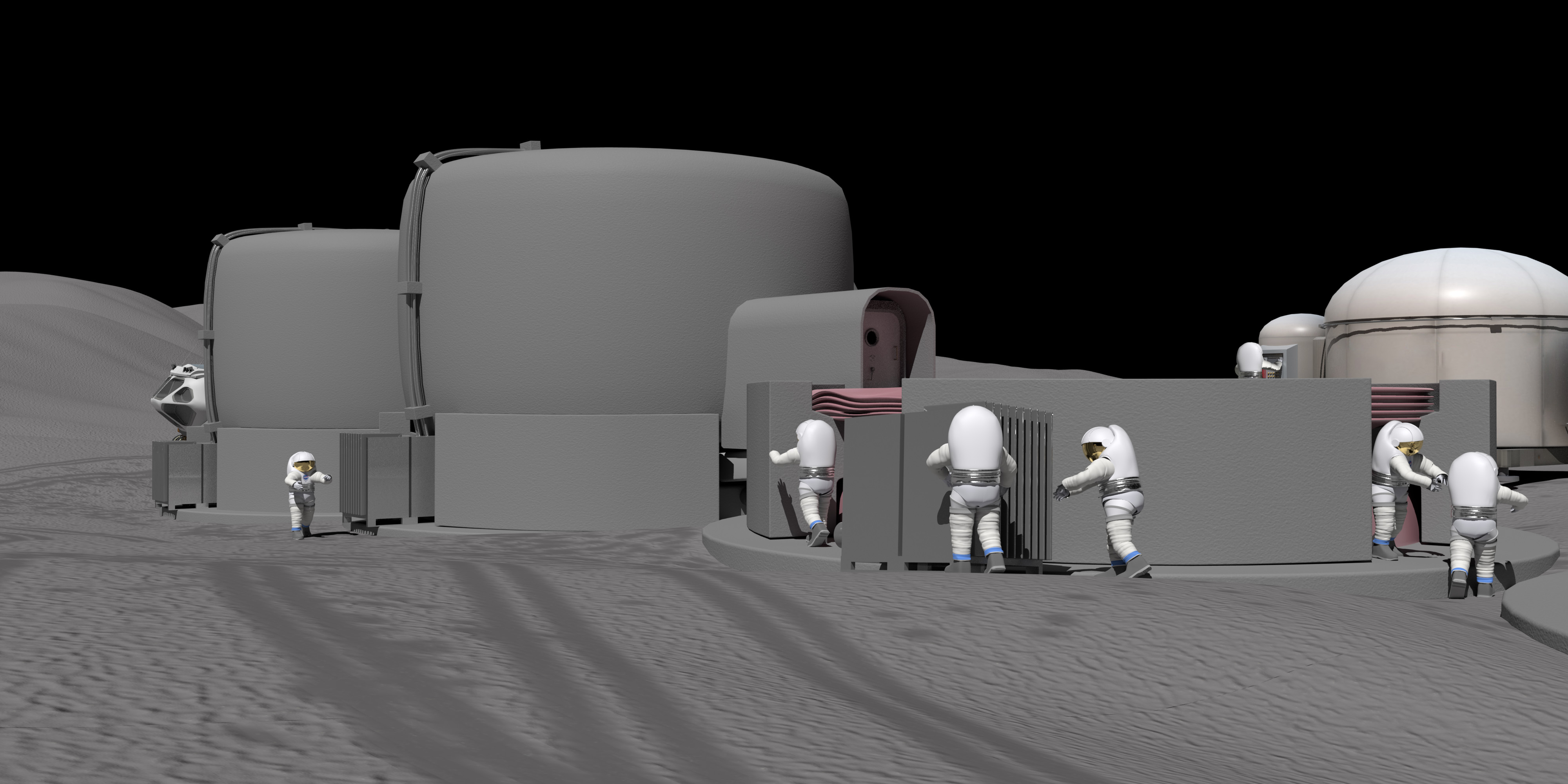 Rendering of Lunar Regishell structure 