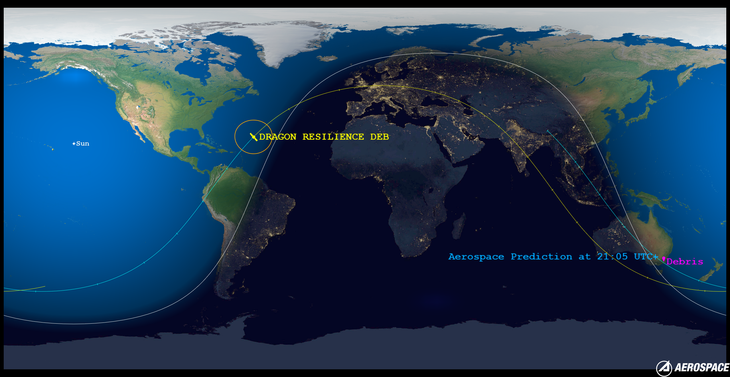 DRAGON RESILIENCE DEB (ID 48342) Debris Location Image