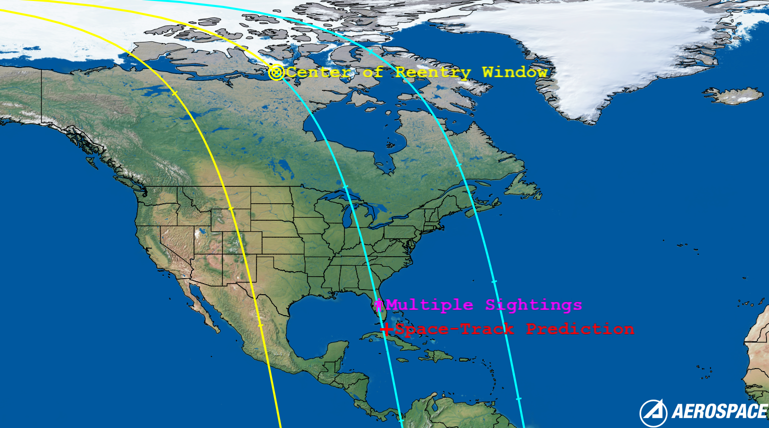 KZ-1A R/B (ID 55977) Reentry Sightings