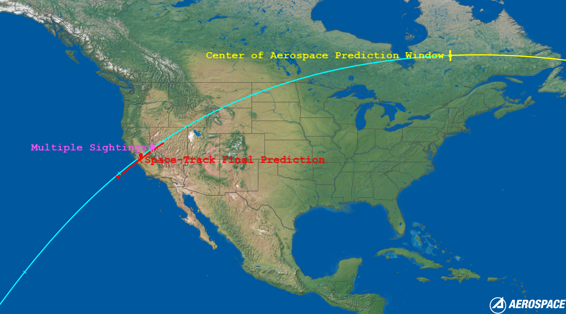 STARLINK-2025 (ID 47607) Reentry Sighting Image