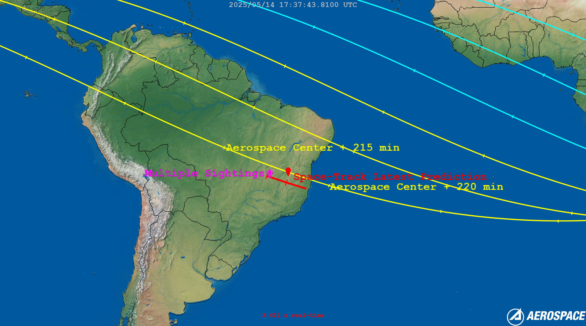 FALCON 9 R/B (ID 40108) Reentry Sighting Image