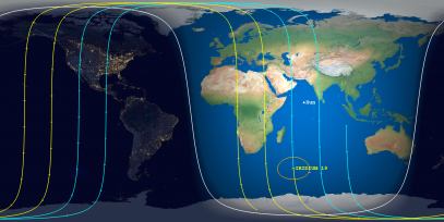 Iridium 19 (ID#24965) Prediction Ground Track Image