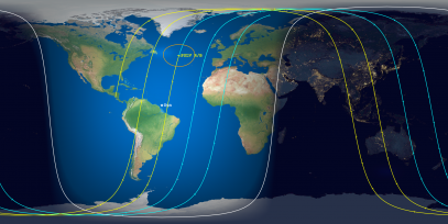 PSLV Rocket Body (ID#38249) Prediction Ground Track Image