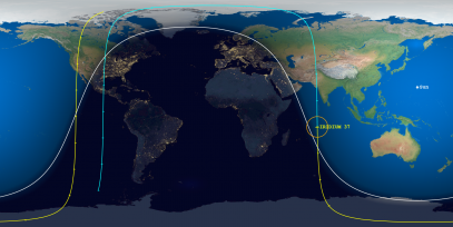 Iridium 37 (ID 24968) Prediction Ground Track Image