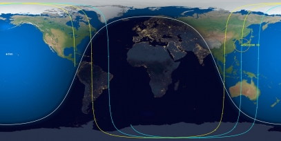 Iridium 65 (ID 25288) Prediction Ground Track Image
