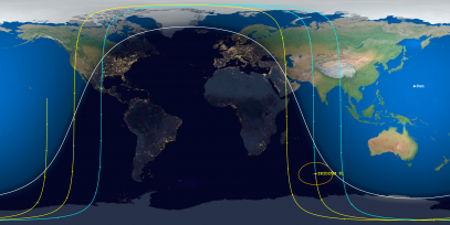 Iridium 81 (ID 25468) Prediction Ground Track Image