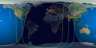 Iridium 66 (ID 25289) Prediction Ground Track Image