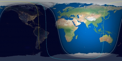 Iridium 98 (ID 27451) Prediction Ground Track Image
