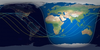 CZ-4B Rocket Body (ID 42762) Prediction Ground Track Image