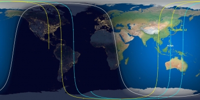 Iridium 12 (ID 24837) Prediction Ground Track Image