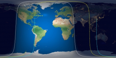 Iridium 76 (ID 25173) Prediction Ground Track Image