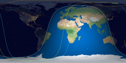 SL-4 Rocket Body (ID 43244) Reentry Prediction Image