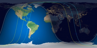 CZ-4B Rocket Body (ID 43586) Reentry Prediction Image