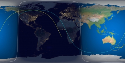 SL-6 Rocket Body (ID 8418) Reentry Prediction Image