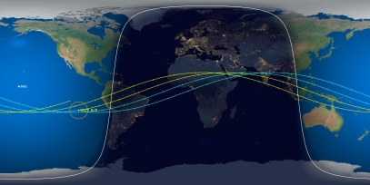 GSLV Rocket Body (ID 43865) Reentry Prediction Image