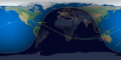 Delta 1 Rocket Body (ID 4486) Reentry Prediction Image