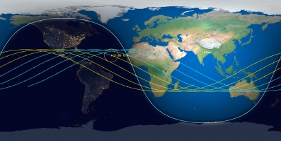 CZ-3B Rocket Body (ID 43921) Reentry Prediction Image