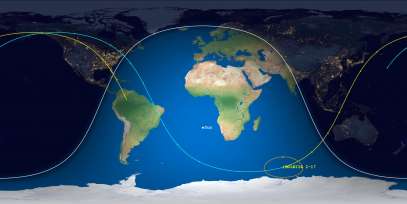 Molniya 2-17 (ID 9829) Reentry Prediction Image