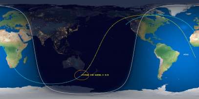 Titan 34B Agena-D Rocket Body (ID 6792) Reentry Prediction Image