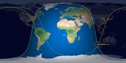 Electron Rocket Body (ID 45112) Reentry Prediction Image