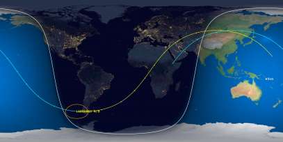 Antares Rocket Body (ID 45177) Reentry Prediction Image