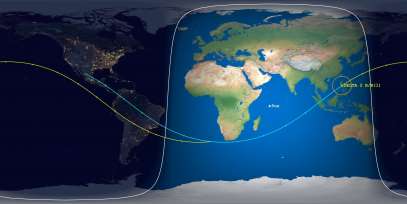 Delta 2 Rocket Body (ID 20362) Reentry Prediction Image