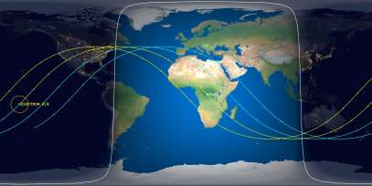Electron Rocket Body (ID 44372) Reentry Prediction Image