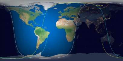 CZ-4B Rocket Body (ID 44707) Reentry Prediction Image