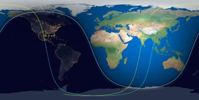 SL-4 Rocket Body (ID 44799) Reentry Prediction Image