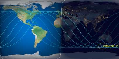 Starlink 35 (ID 44264) Reentry Prediction Image