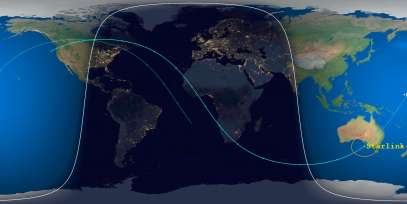 Starlink 38 (ID 44280) Reentry Prediction Image