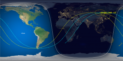 STARLINK-52 (ID 44265) Reentry Prediction Image