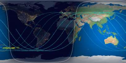 Starlink-77 (ID 44291) Reentry Prediction Image