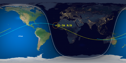 CZ-3A Rocket Body (ID 37235) Reentry Prediction Image