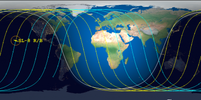 SL-8 Rocket Body (ID 7004) Reentry Prediction Image
