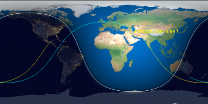 STARLINK-1847 (ID 46739) Reentry Prediction Image