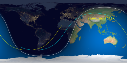 STARLINK-1072 (ID 44935) Reentry Prediction Image