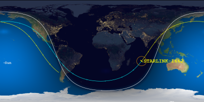 STARLINK-1662 (ID 46369) Reentry Prediction Image