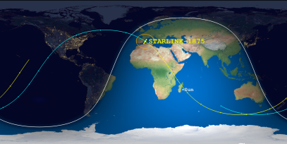 STARLINK-1875 (ID 47160) Reentry Prediction Image