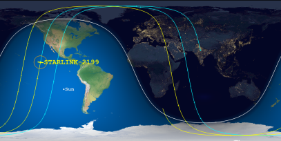 STARLINK-2199 (ID 47413) Reentry Prediction Image