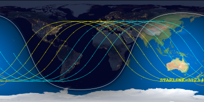 STARLINK-3123 (ID 49429) Reentry Prediction Image