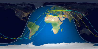 STARLINK-1204 (ID 45203) Reentry Prediction Image