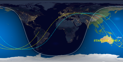STARLINK-1840 (ID 47131) Reentry Prediction Image