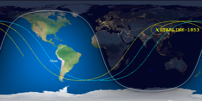 STARLINK-1853 (ID 47140) Reentry Prediction Image