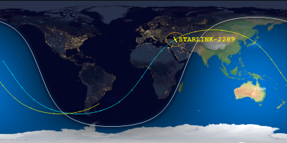 STARLINK-2289 (ID 47983) Reentry Prediction Image