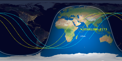 STARLINK-2173 (ID 48560) Reentry Prediction Image