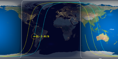 SL-3 R/B (ID 16111) Reentry Prediction Image