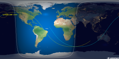 STARLINK-1050 (ID 44755) Reentry Prediction Image