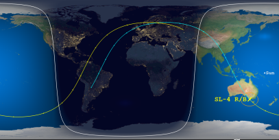 SL-4 Rocket Body (ID 29669) Reentry Prediction Image