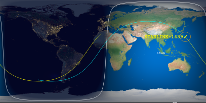 STARLINK-1439 (ID 45716) Reentry Prediction Image